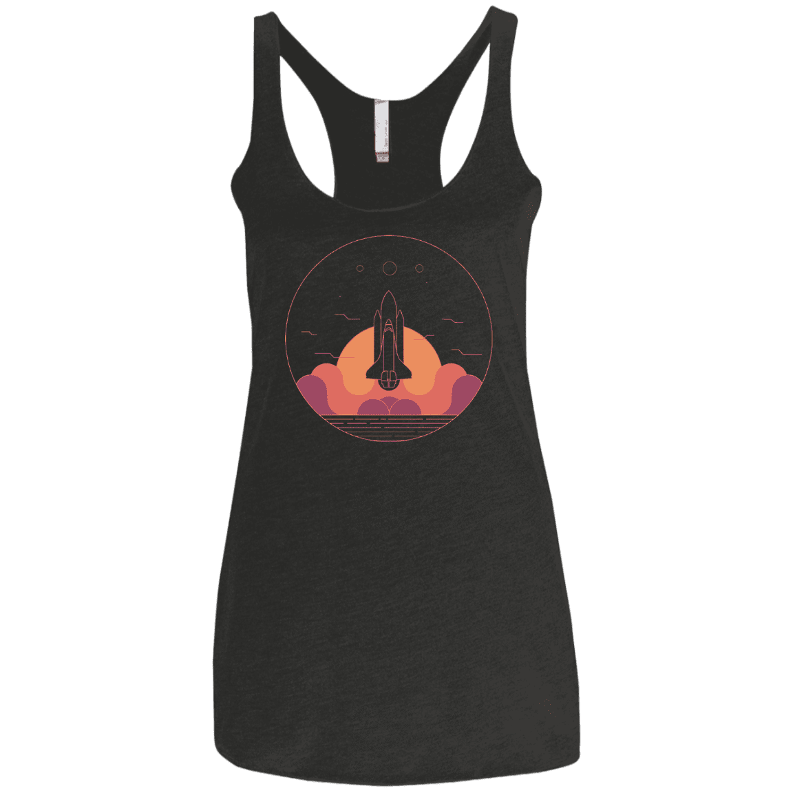 T-Shirts Vintage Black / X-Small Discovery Star Women's Triblend Racerback Tank