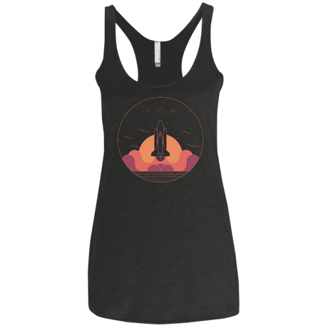 T-Shirts Vintage Black / X-Small Discovery Star Women's Triblend Racerback Tank