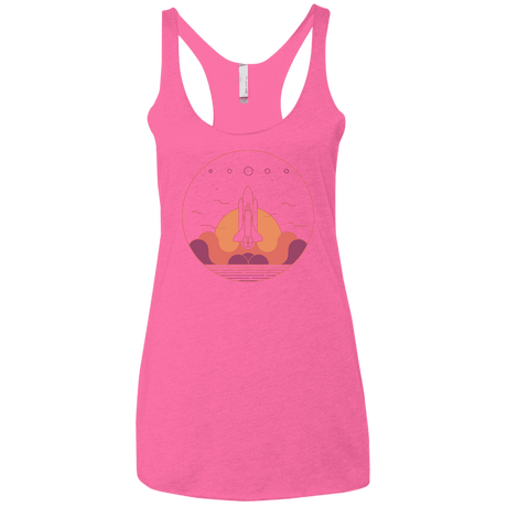 T-Shirts Vintage Pink / X-Small Discovery Star Women's Triblend Racerback Tank