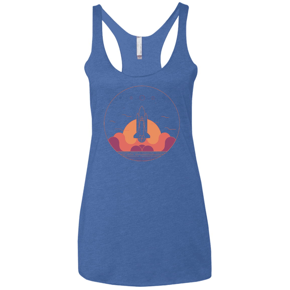T-Shirts Vintage Royal / X-Small Discovery Star Women's Triblend Racerback Tank