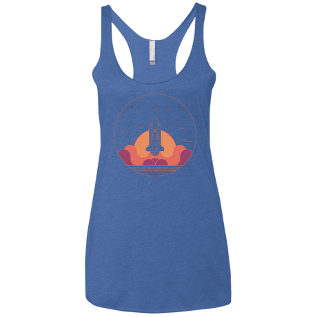 T-Shirts Vintage Royal / X-Small Discovery Star Women's Triblend Racerback Tank