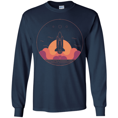 T-Shirts Navy / YS Discovery Star Youth Long Sleeve T-Shirt