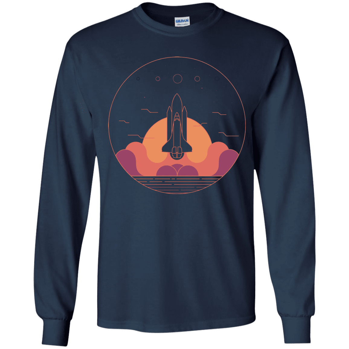 T-Shirts Navy / YS Discovery Star Youth Long Sleeve T-Shirt