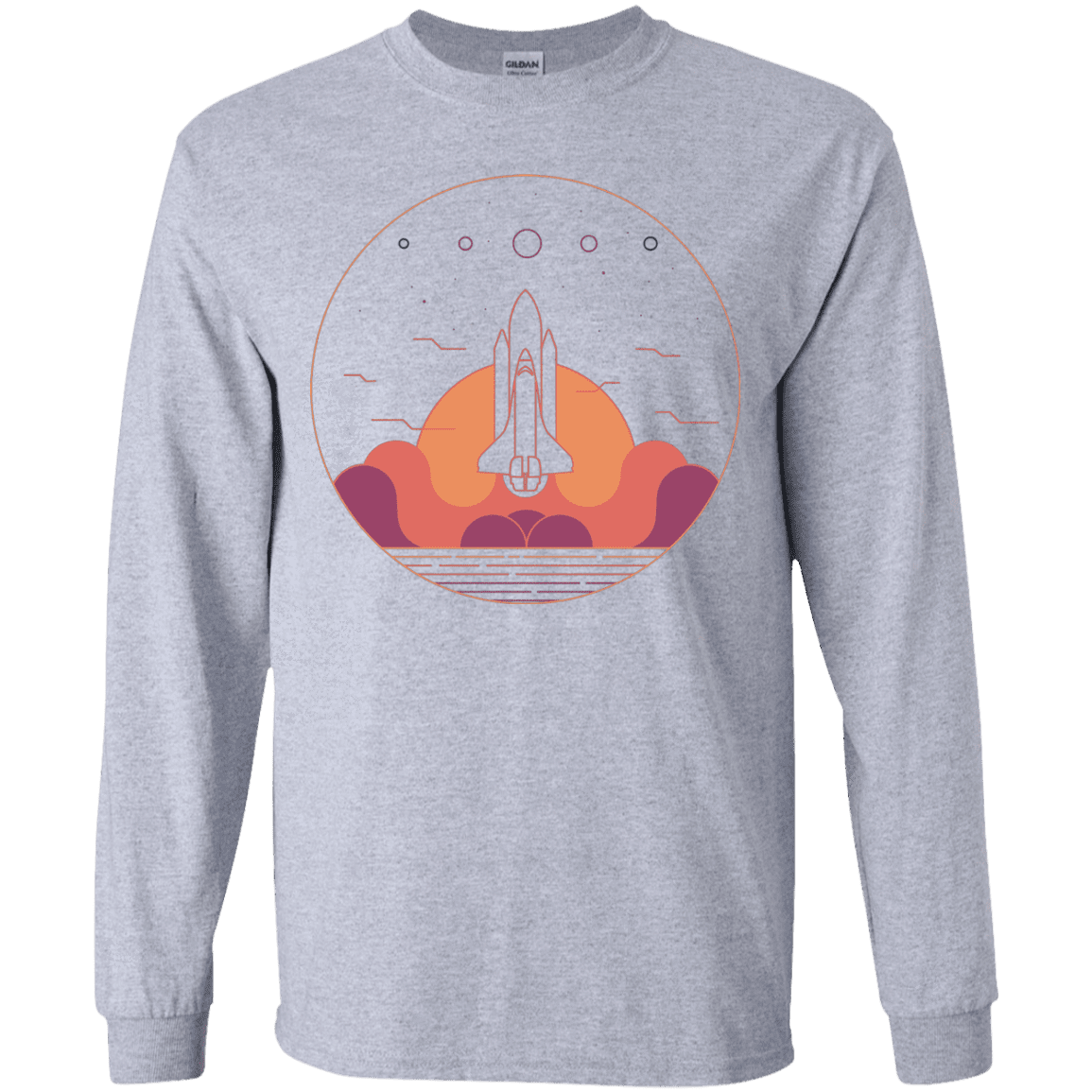 T-Shirts Sport Grey / YS Discovery Star Youth Long Sleeve T-Shirt