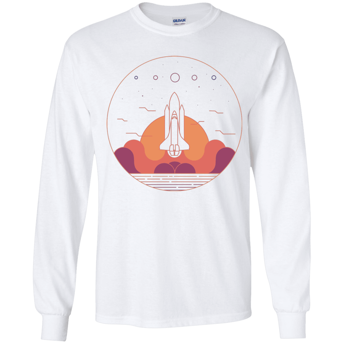 T-Shirts White / YS Discovery Star Youth Long Sleeve T-Shirt