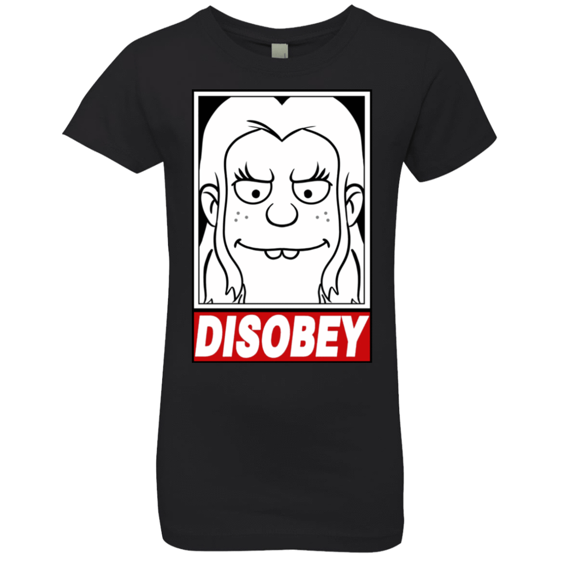 T-Shirts Black / YXS Disobey Girls Premium T-Shirt