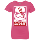 T-Shirts Hot Pink / YXS Disobey Girls Premium T-Shirt