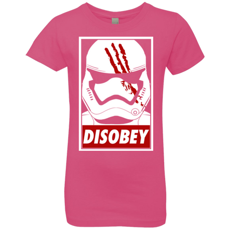 T-Shirts Hot Pink / YXS Disobey Girls Premium T-Shirt