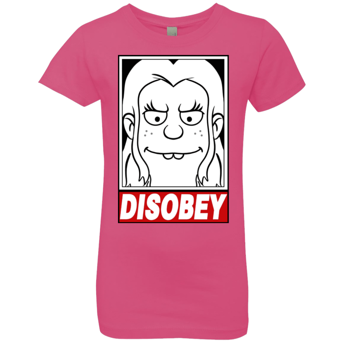 T-Shirts Hot Pink / YXS Disobey Girls Premium T-Shirt