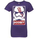 T-Shirts Purple Rush / YXS Disobey Girls Premium T-Shirt