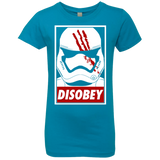 T-Shirts Turquoise / YXS Disobey Girls Premium T-Shirt