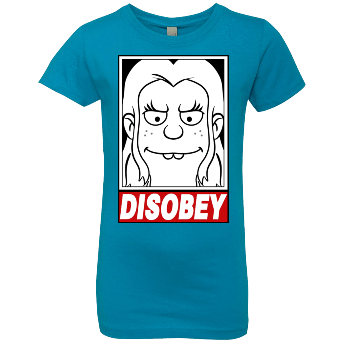 T-Shirts Turquoise / YXS Disobey Girls Premium T-Shirt