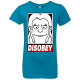 T-Shirts Turquoise / YXS Disobey Girls Premium T-Shirt