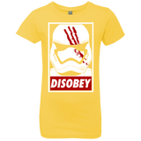 T-Shirts Vibrant Yellow / YXS Disobey Girls Premium T-Shirt