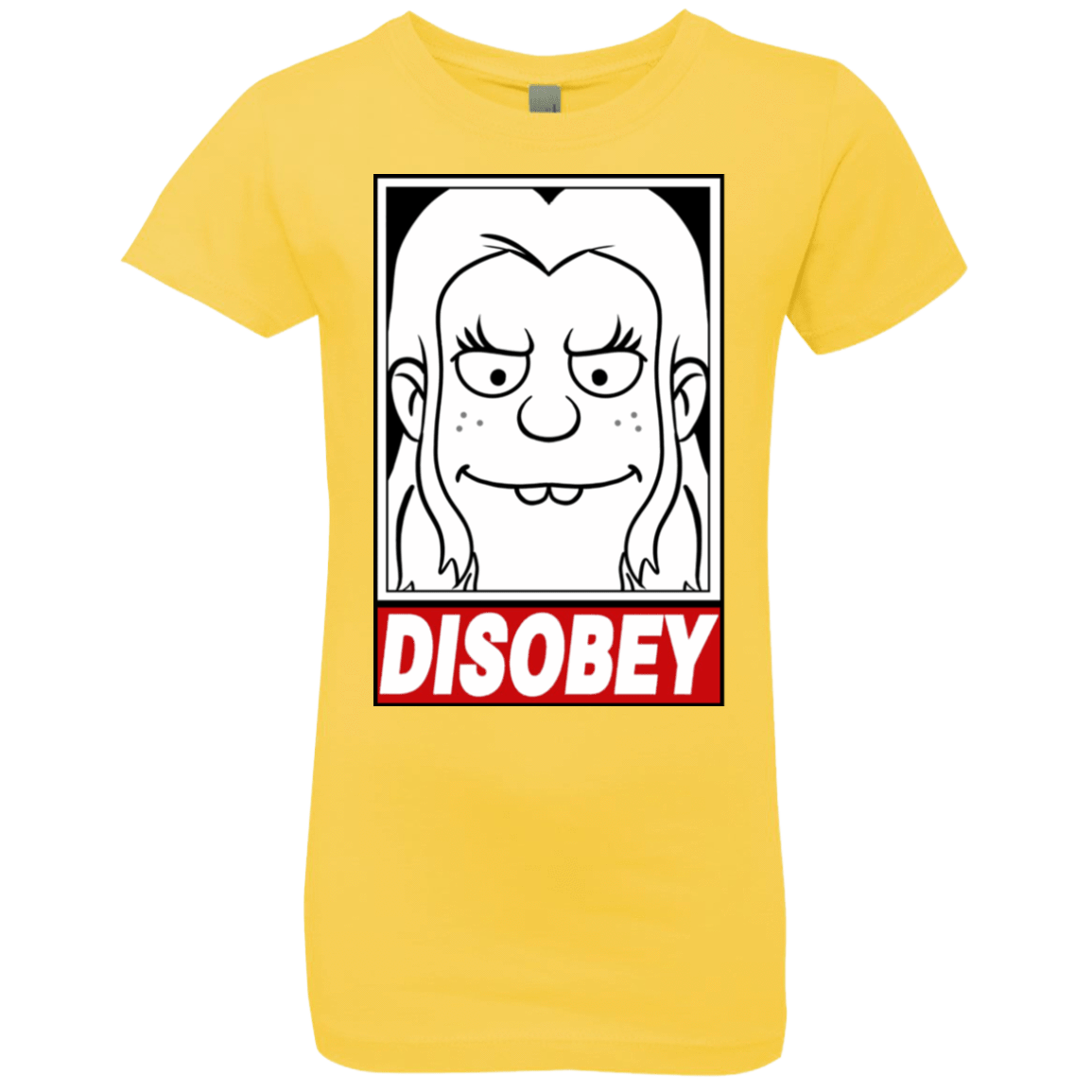 T-Shirts Vibrant Yellow / YXS Disobey Girls Premium T-Shirt