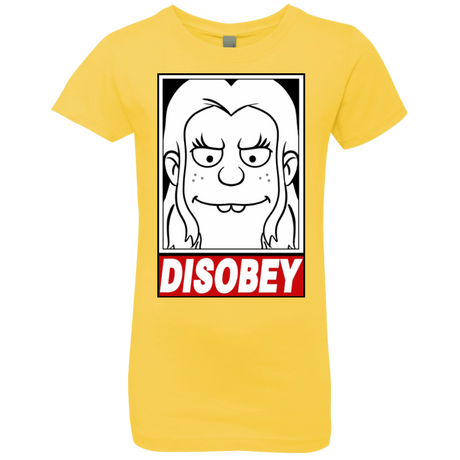 T-Shirts Vibrant Yellow / YXS Disobey Girls Premium T-Shirt