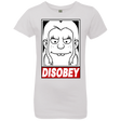 T-Shirts White / YXS Disobey Girls Premium T-Shirt