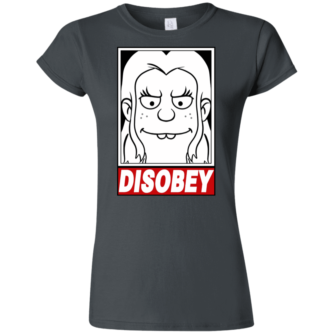 T-Shirts Charcoal / S Disobey Junior Slimmer-Fit T-Shirt