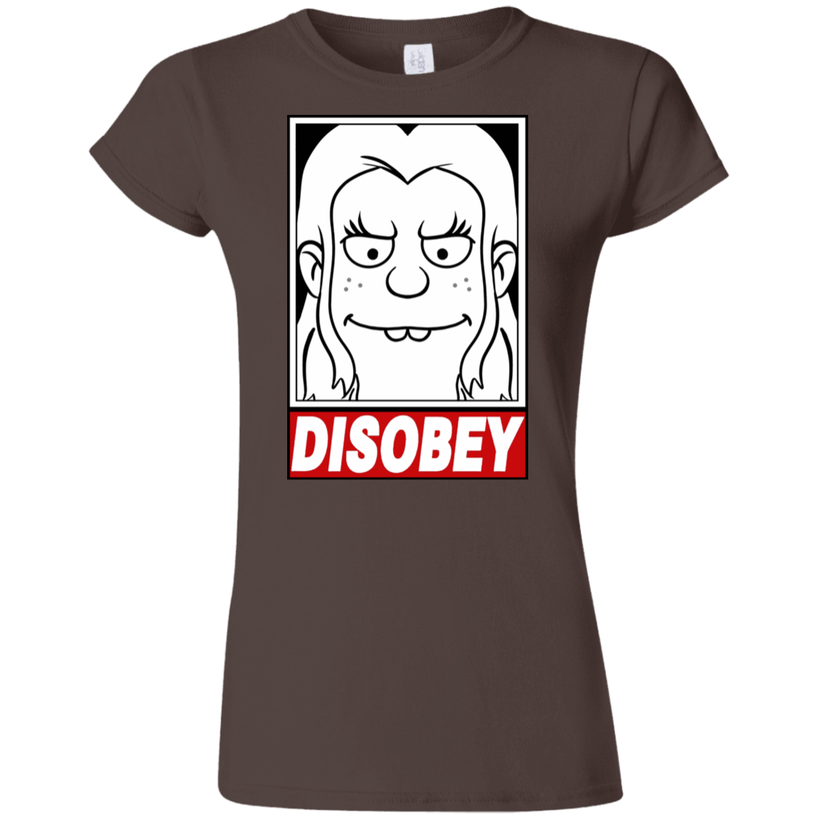 T-Shirts Dark Chocolate / S Disobey Junior Slimmer-Fit T-Shirt