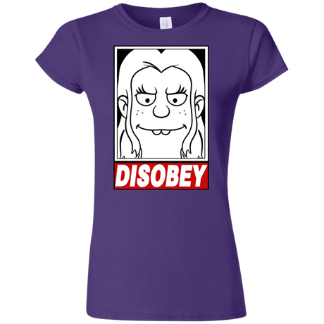 T-Shirts Purple / S Disobey Junior Slimmer-Fit T-Shirt