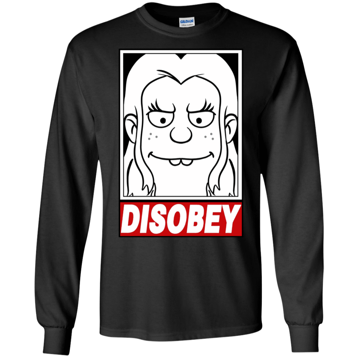 T-Shirts Black / S Disobey Men's Long Sleeve T-Shirt