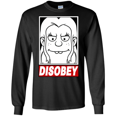 T-Shirts Black / S Disobey Men's Long Sleeve T-Shirt