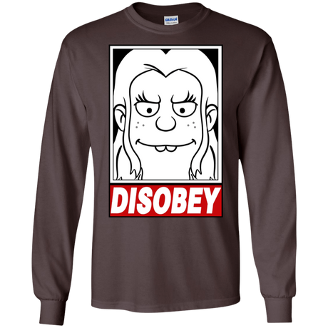 T-Shirts Dark Chocolate / S Disobey Men's Long Sleeve T-Shirt