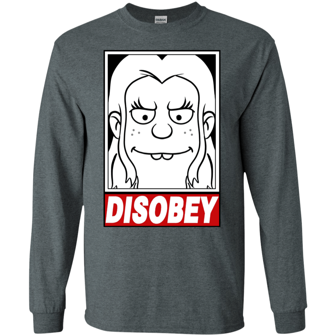 T-Shirts Dark Heather / S Disobey Men's Long Sleeve T-Shirt