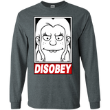 T-Shirts Dark Heather / S Disobey Men's Long Sleeve T-Shirt