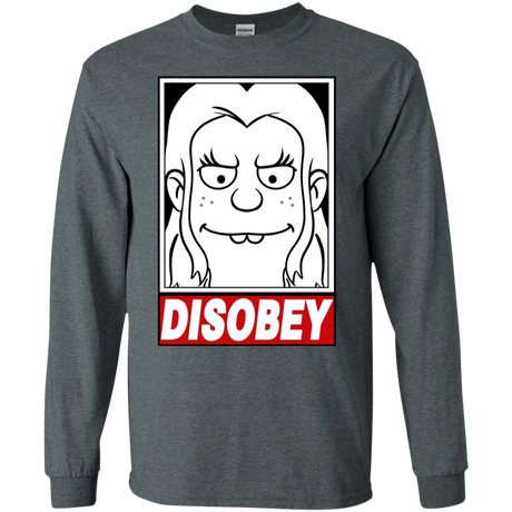 T-Shirts Dark Heather / S Disobey Men's Long Sleeve T-Shirt