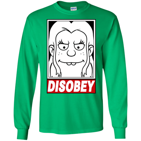 T-Shirts Irish Green / S Disobey Men's Long Sleeve T-Shirt