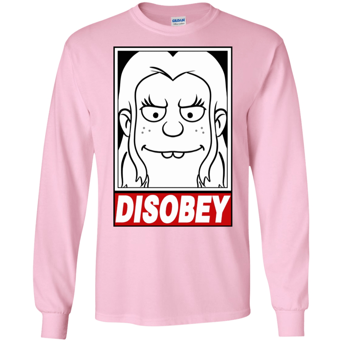 T-Shirts Light Pink / S Disobey Men's Long Sleeve T-Shirt