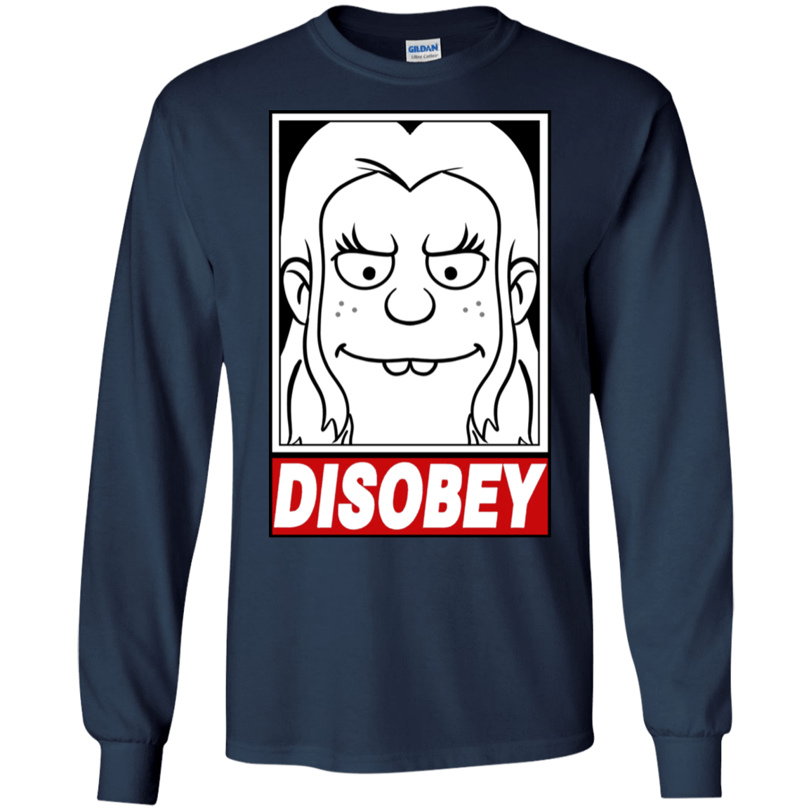 T-Shirts Navy / S Disobey Men's Long Sleeve T-Shirt