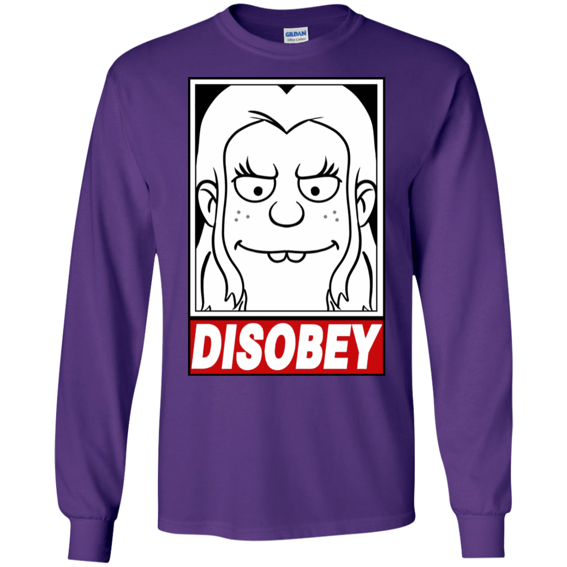 T-Shirts Purple / S Disobey Men's Long Sleeve T-Shirt