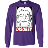 T-Shirts Purple / S Disobey Men's Long Sleeve T-Shirt