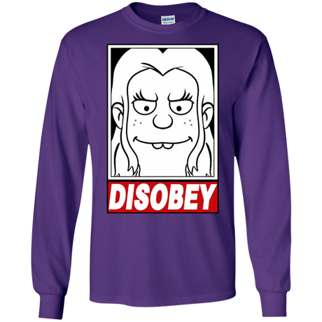 T-Shirts Purple / S Disobey Men's Long Sleeve T-Shirt