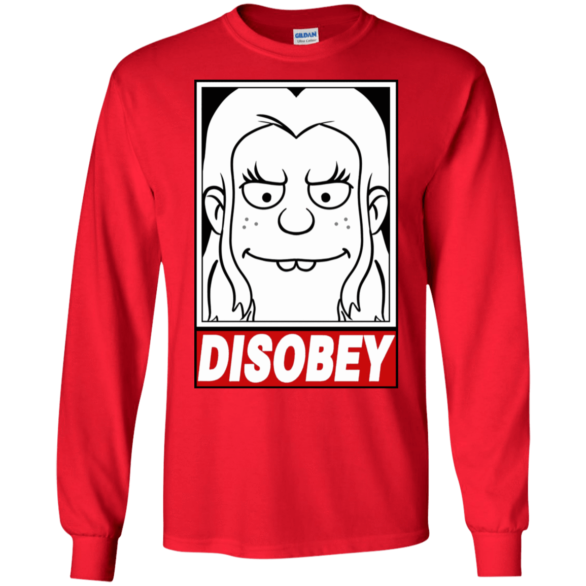 T-Shirts Red / S Disobey Men's Long Sleeve T-Shirt