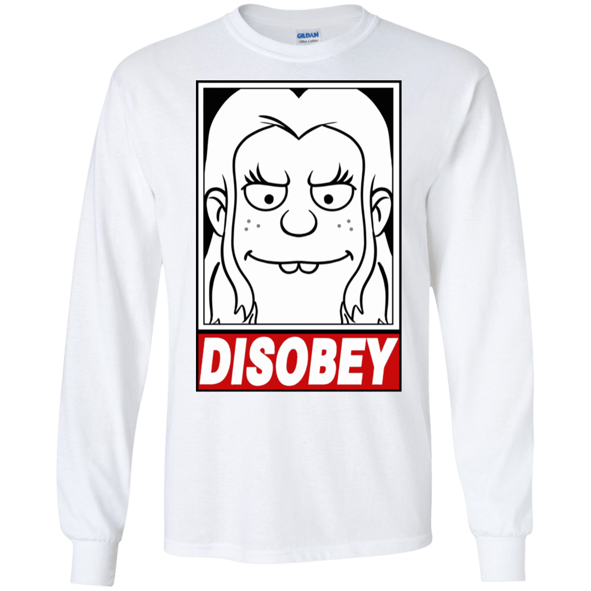 T-Shirts White / S Disobey Men's Long Sleeve T-Shirt