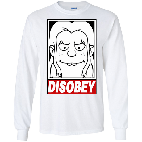 T-Shirts White / S Disobey Men's Long Sleeve T-Shirt