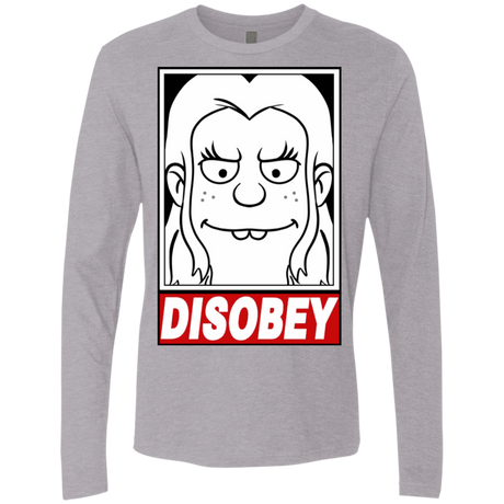 T-Shirts Heather Grey / S Disobey Men's Premium Long Sleeve
