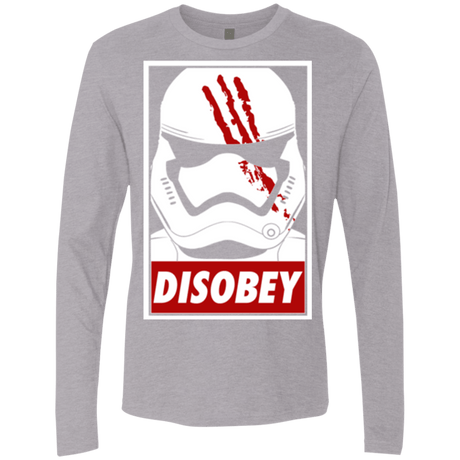 T-Shirts Heather Grey / Small Disobey Men's Premium Long Sleeve
