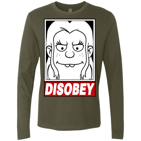 T-Shirts Military Green / S Disobey Men's Premium Long Sleeve