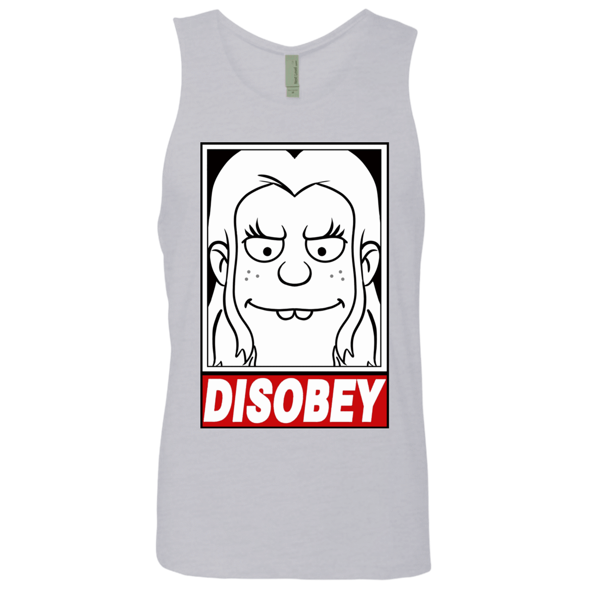 T-Shirts Heather Grey / S Disobey Men's Premium Tank Top