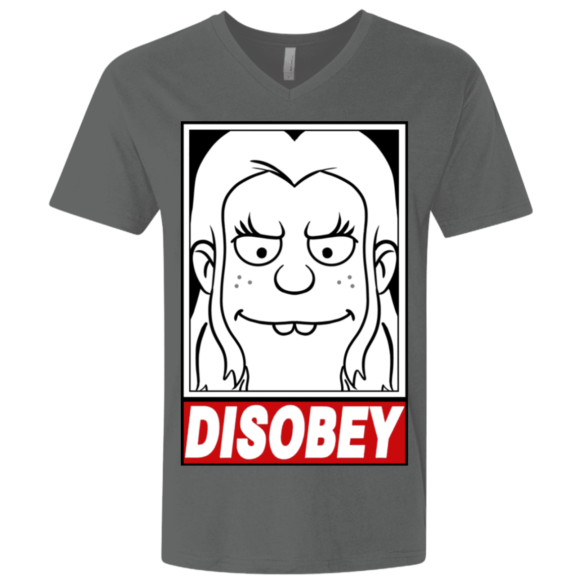 T-Shirts Heavy Metal / X-Small Disobey Men's Premium V-Neck