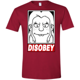 T-Shirts Cardinal Red / S Disobey Men's Semi-Fitted Softstyle