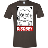 T-Shirts Dark Chocolate / S Disobey Men's Semi-Fitted Softstyle