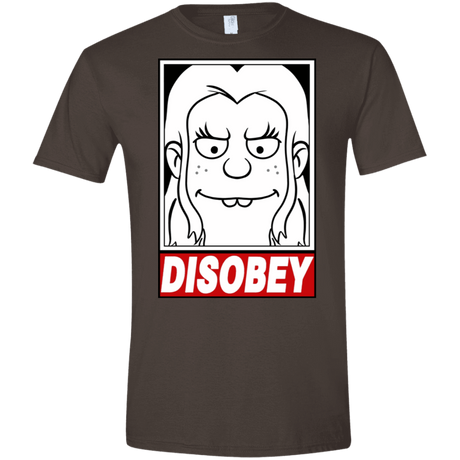 T-Shirts Dark Chocolate / S Disobey Men's Semi-Fitted Softstyle