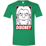 T-Shirts Heather Irish Green / S Disobey Men's Semi-Fitted Softstyle