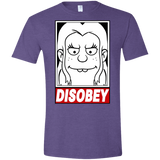 T-Shirts Heather Purple / S Disobey Men's Semi-Fitted Softstyle