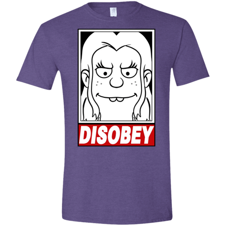 T-Shirts Heather Purple / S Disobey Men's Semi-Fitted Softstyle